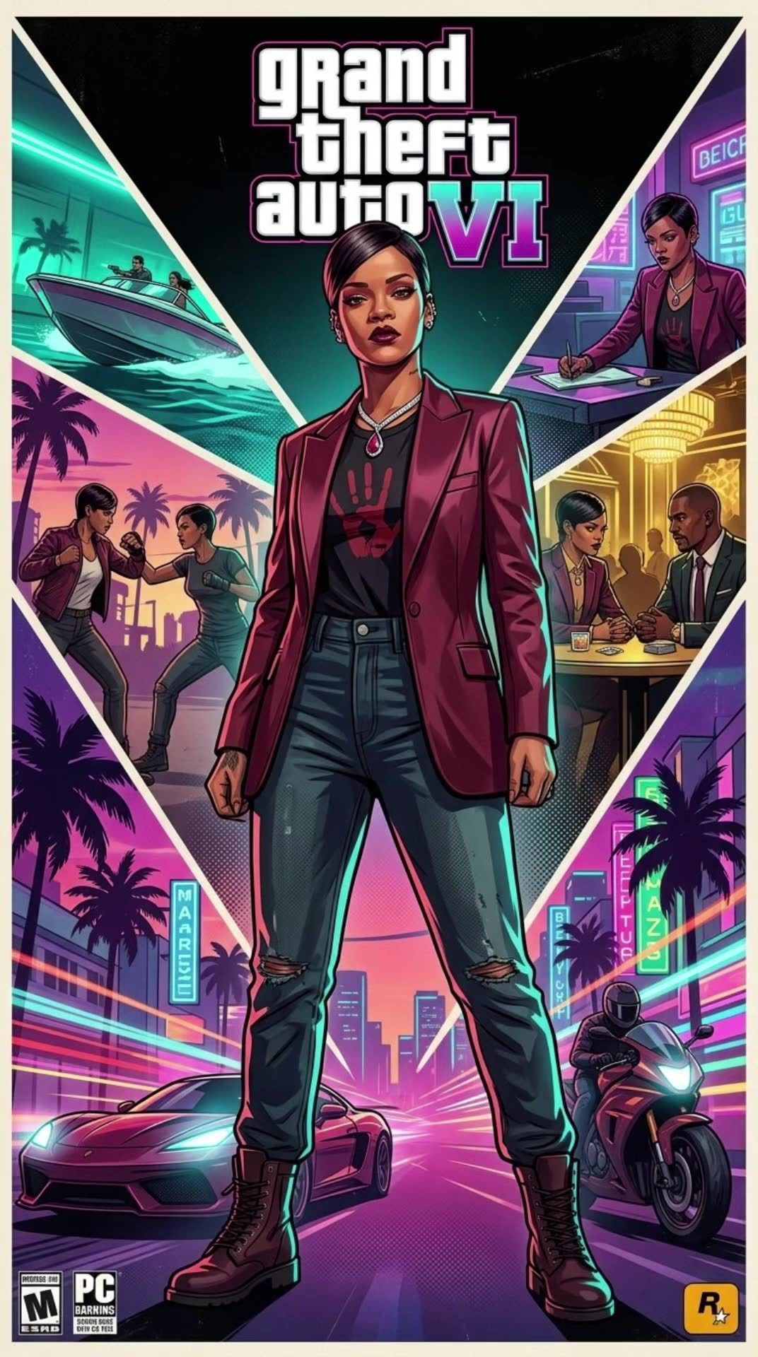GTA-Charakter — GTA-VI-Poster